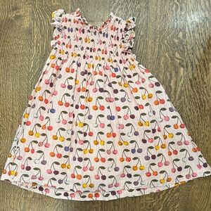 PINK CHICKEN Cherry Print Sleeveless Dress